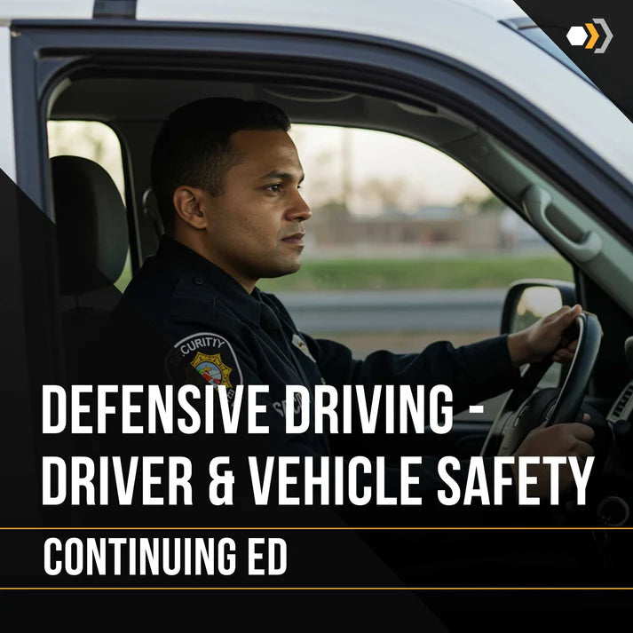 Continuing Ed: Defensive Driving - Driver and Vehicle Safety (2 Hours)