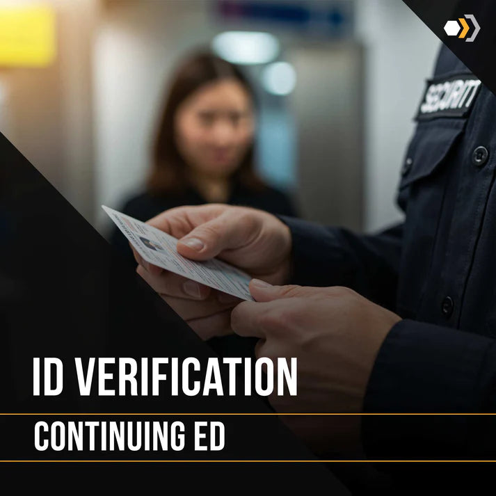 Continue Verification Continuing Ed: ID Verification (1 Hour) – Obsidian Security Training
